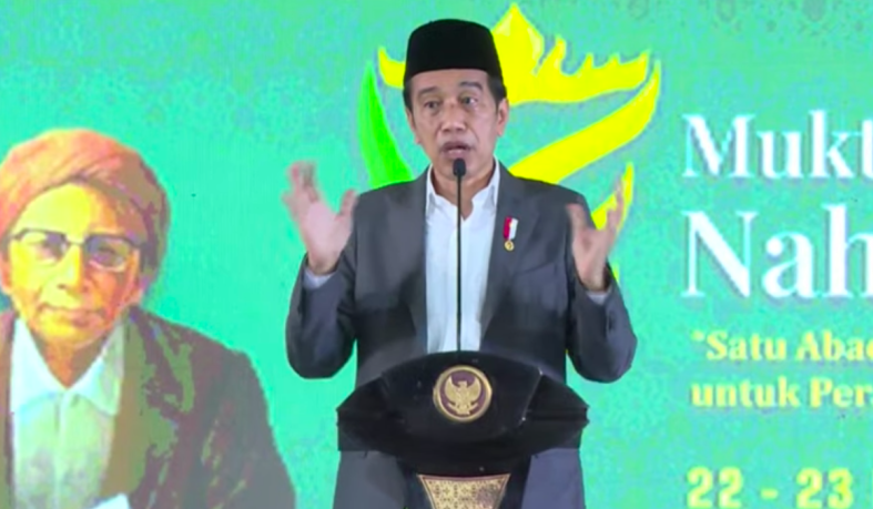 Buka Muktamar ke-34 NU, Presiden Jokowi ajak NU siap hadapi pesatnya kemajuan teknologi Buka Muktamar ke-34 NU, Presiden Jokowi ajak NU siap hadapi pesatnya kemajuan teknologi