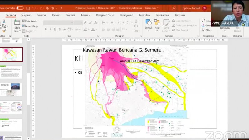 Badan Geologi sampaikan peta kawasan rawan bencana Gunung Semeru Badan Geologi sampaikan peta kawasan rawan bencana Gunung Semeru