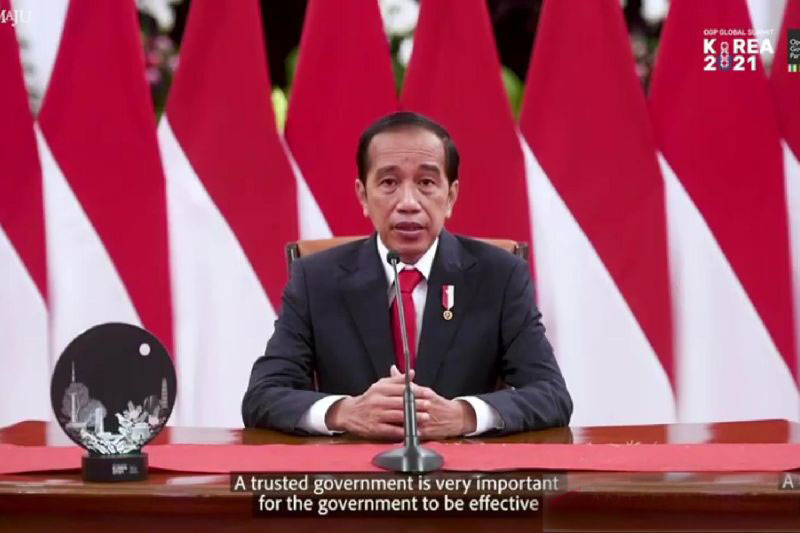 Presiden Jokowi sampaikan dua prinsip good governance di forum OGP Presiden Jokowi sampaikan dua prinsip good governance di forum OGP