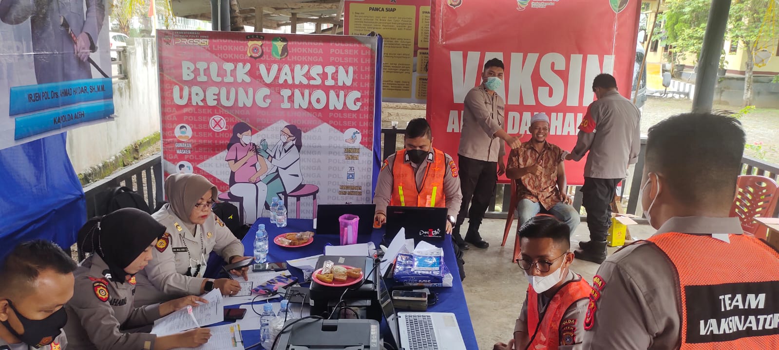 Vaksinasi harian Polda Aceh dan jajaran capai 89.889 orang