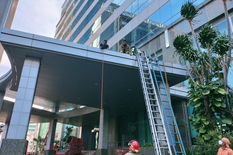 Petugas: Korban kebakaran di Gedung Cyber terjebak selama 20 menit