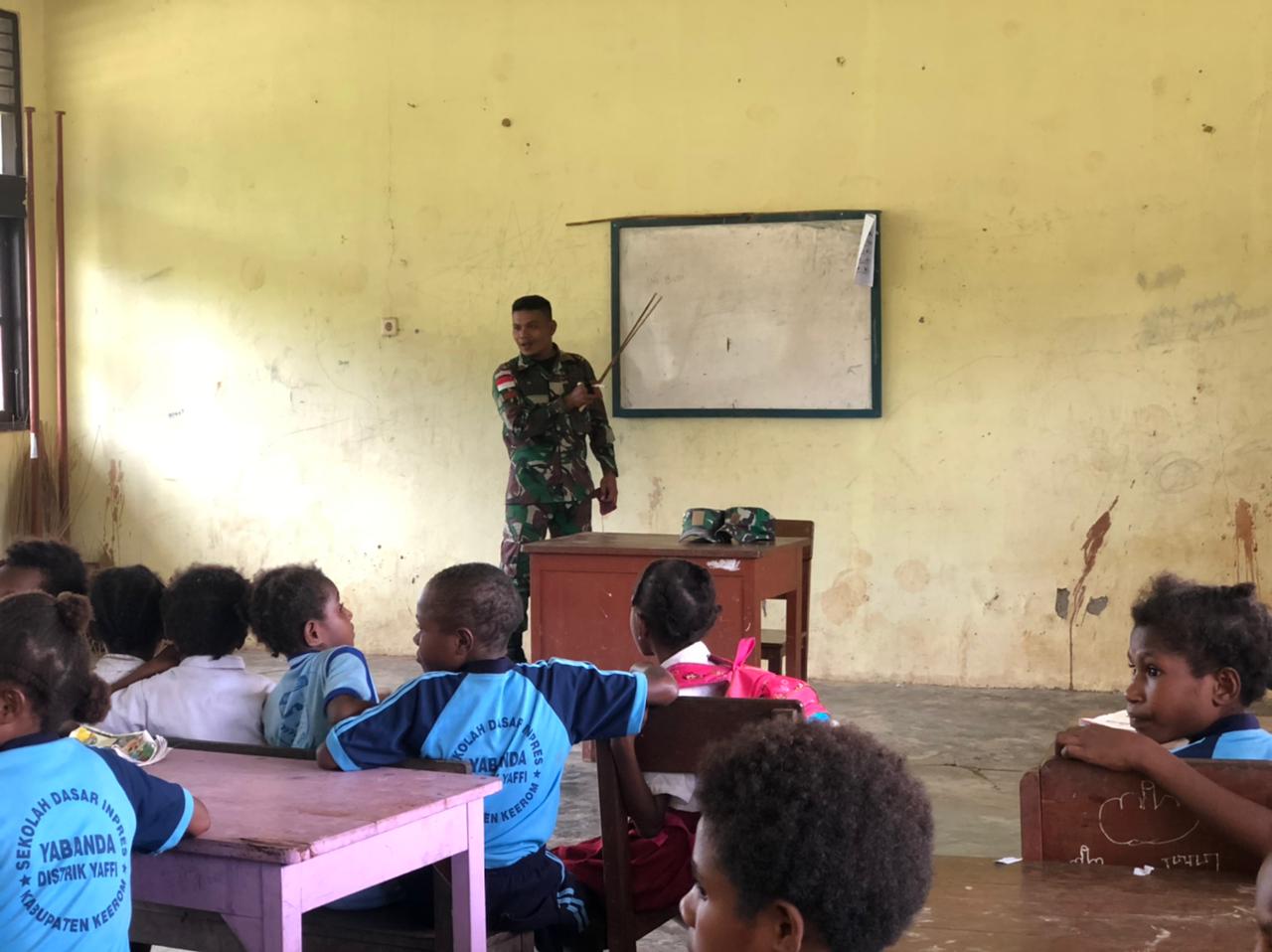 Satgas Pamtas TNI selenggarakan pendidikan pembentukan karakter bagi anak perbatasan
