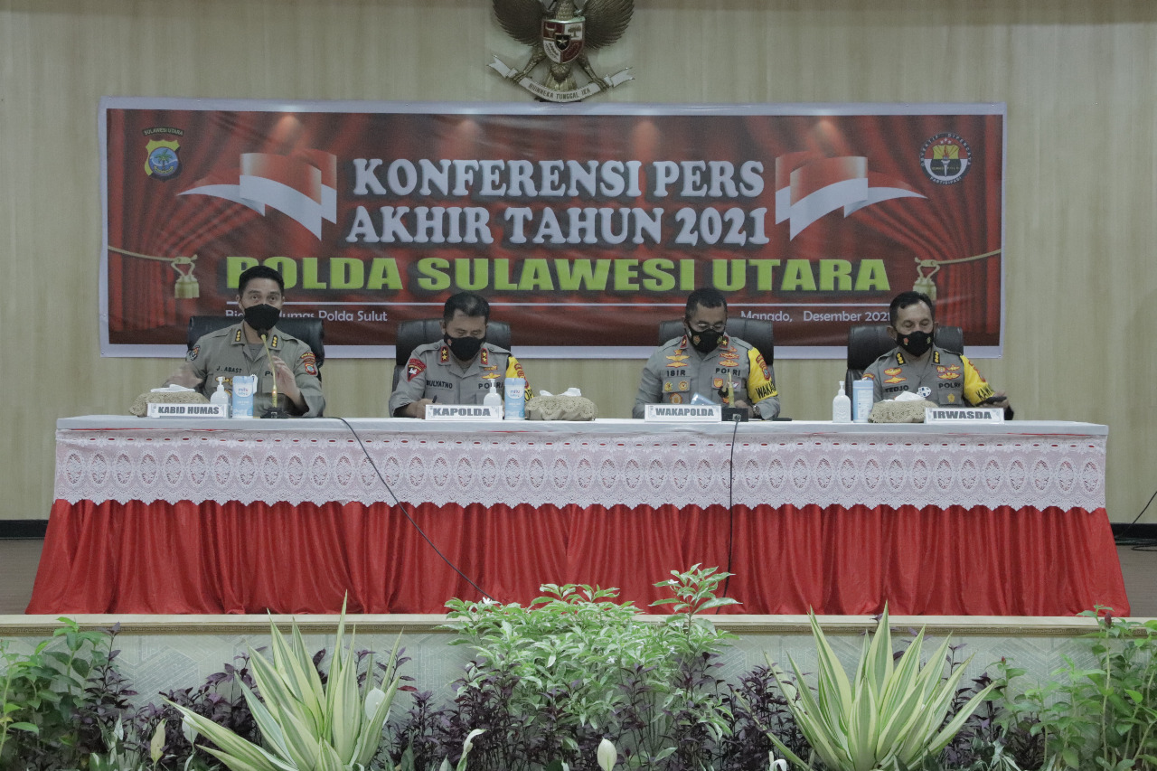 Catatan akhir tahun Polda Sulut: Gangguan kamtibmas di Sulut turun 21 persen