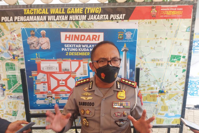 Polisi tutup Jalan Patung Kuda-Monas mulai Rabu malam cegah aksi 212