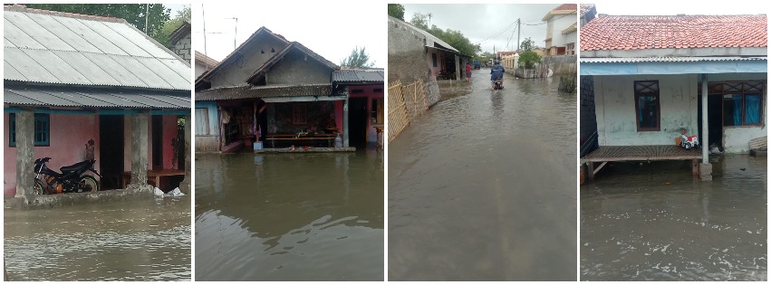 Banjir rob rendam tiga dusun di Desa Sedari, Karawang Banjir rob rendam tiga dusun di Desa Sedari, Karawang