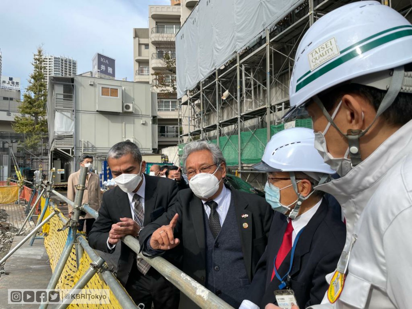 Dubes Heri hadiri seremoni groundbreaking Gedung KBRI Tokyo Dubes Heri hadiri seremoni groundbreaking Gedung KBRI Tokyo