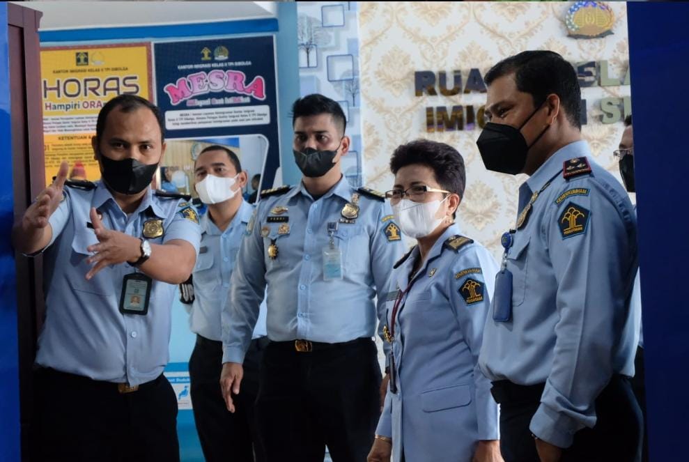 Kanwil Kemenkumham Sumut monitoring dan evaluasi Kantor Imigrasi Sibolga Kanwil Kemenkumham Sumut monitoring dan evaluasi Kantor Imigrasi Sibolga