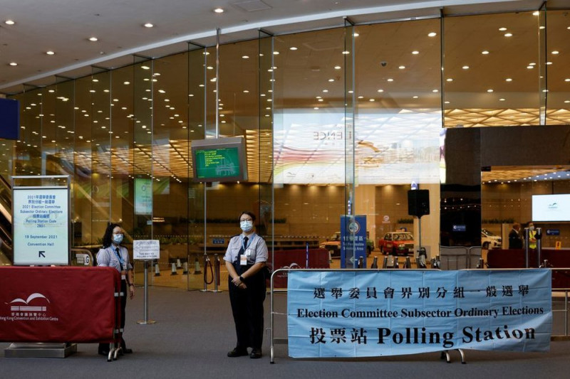 Hong Kong gelar pemilu legislatif, 10.000 polisi dikerahkan Hong Kong gelar pemilu legislatif, 10.000 polisi dikerahkan