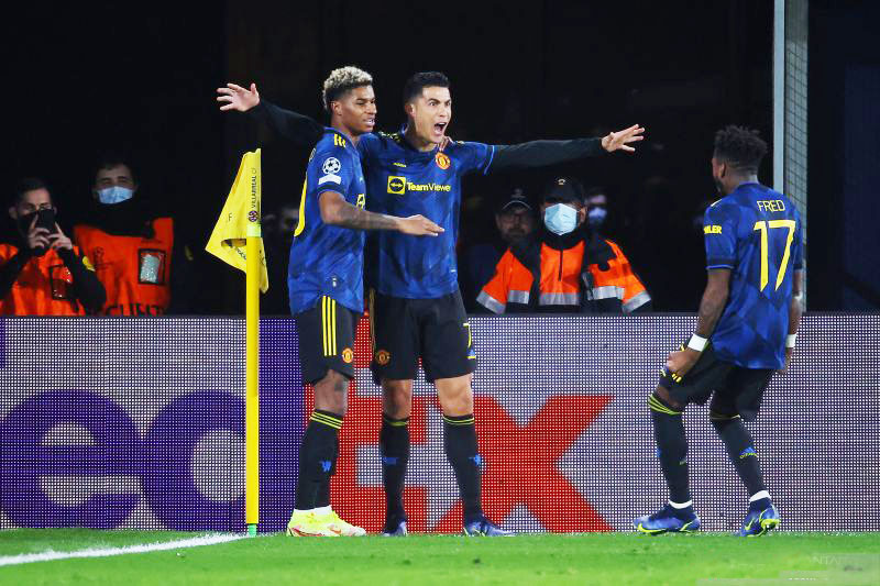 Kalahkan Villarreal 2-0, Manchester United ke 16 besar Liga Champions