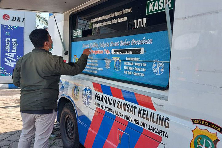 Layanan Samsat Keliling Jadetabek tersedia di 14 titik pada Senin Layanan Samsat Keliling Jadetabek tersedia di 14 titik pada Senin