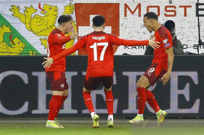 Swiss rebut tiket otomatis Piala Dunia 2022, Italia harus ikut playoff