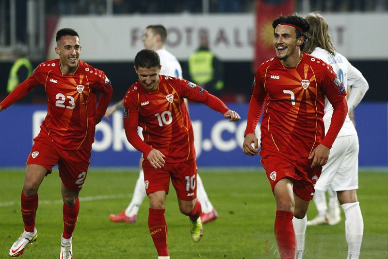Masuk fase playoff Piala Dunia, Makedonia Utara di ambang sejarah