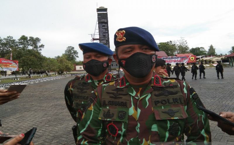 Brimob Polda Sultra berkomitmen bantu pemerintah tangani pandemi