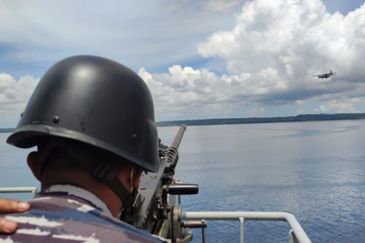 TNI AL latihan kesiapan alustista kapal dan pesawat di Laut Arafuru