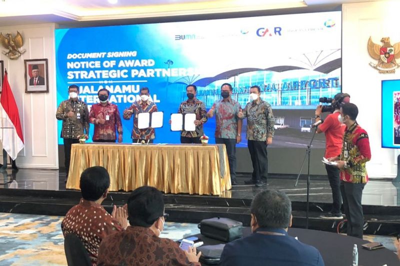 GMR Airport jadi mitra pengelolaan Bandara Kualanamu GMR Airport jadi mitra pengelolaan Bandara Kualanamu