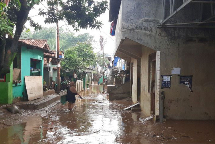 Empat RW di Pejaten Timur terdampak banjir akibat luapan Kali Ciliwung