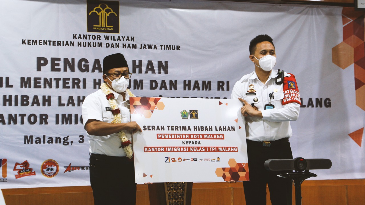 Pemkot hibahkan tanah untuk Kantor Imigrasi I TPI Malang Pemkot hibahkan tanah untuk Kantor Imigrasi I TPI Malang