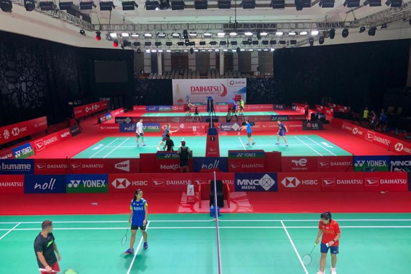 Timnas mulai jajal lapangan utama Indonesia Badminton Festival
