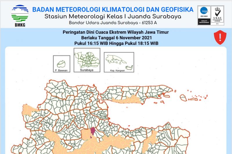 BMKG sebut delapan daerah Jatim siaga dampak banjir bandang
