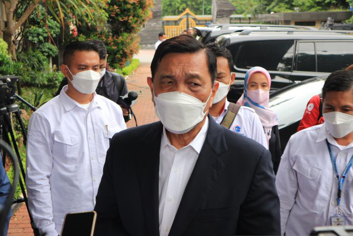 Luhut Binsar Pandjaitan hadiri mediasi di Polda Metro Jaya