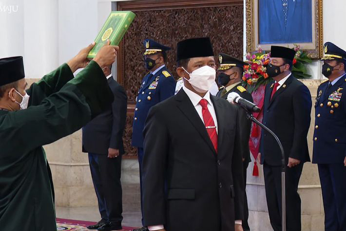 Mayjen TNI Suharyono dilantik menjadi Kepala BNPB