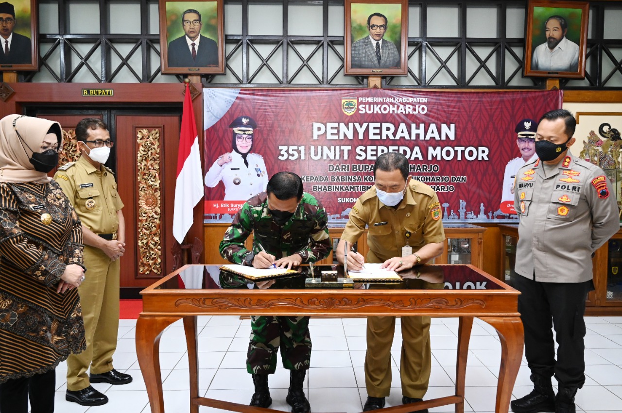 Tingkatkan pengawasan Covid-19, Babinsa dan Bhabinkamtibmas difasilitasi motor dinas 