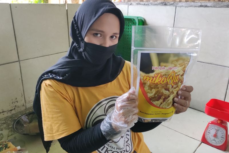 Dosen UI edukasi warga Bojong Koneng kembangkan keripik jamur