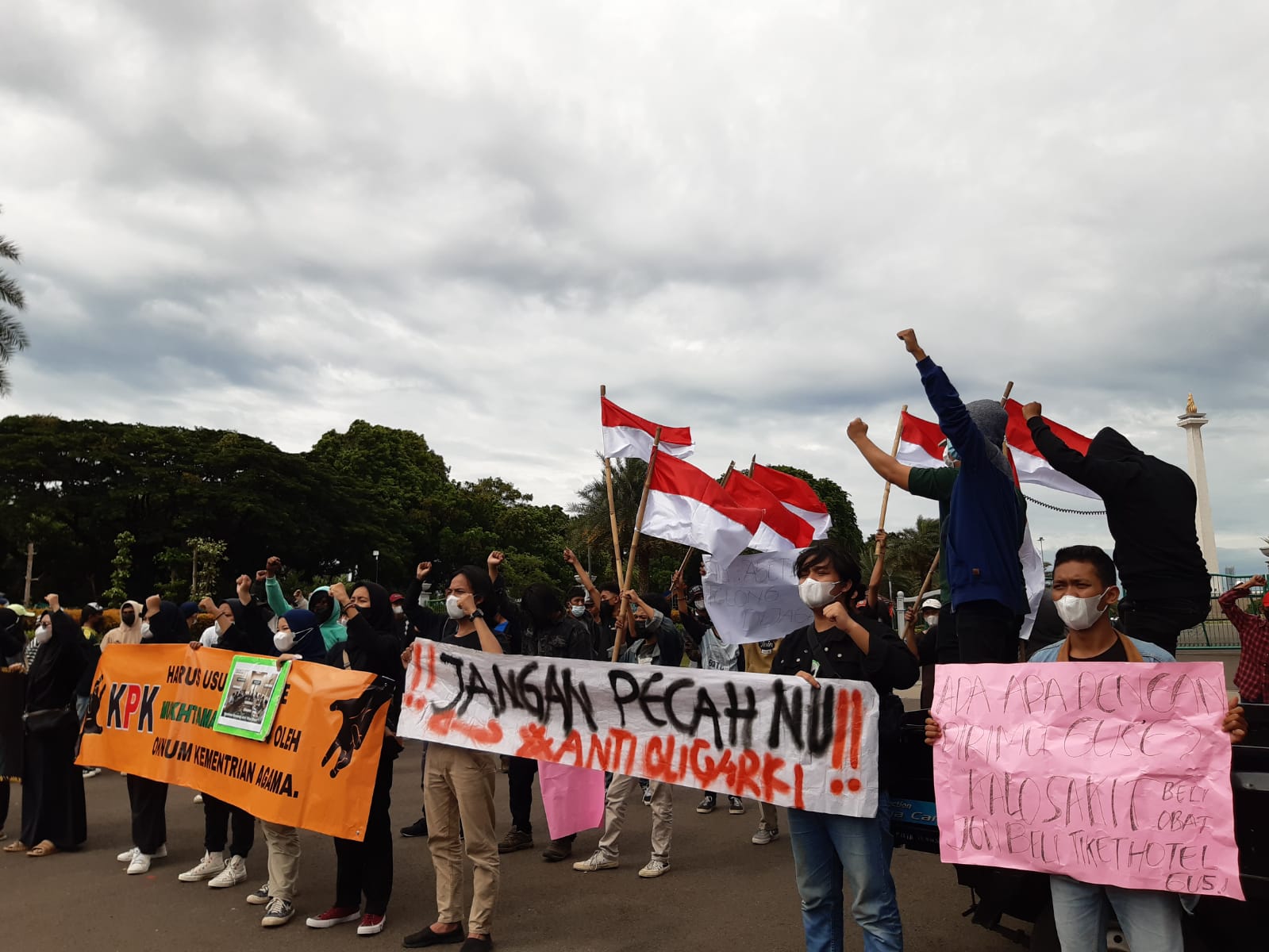 Aksi berlanjut, IMANU desak Menag direshuffle Aksi berlanjut, IMANU desak Menag direshuffle