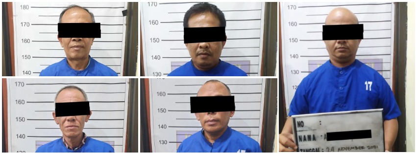 Polisi tahan 5 tersangka kasus korupsi pekerjaan jalan di Simeulue Polisi tahan 5 tersangka kasus korupsi pekerjaan jalan di Simeulue