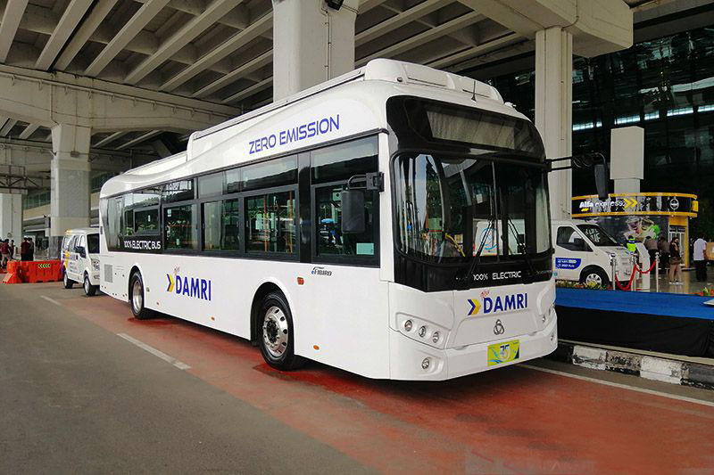 Kemenhub dukung uji coba bus listrik Damri di Bandara Soekarno-Hatta