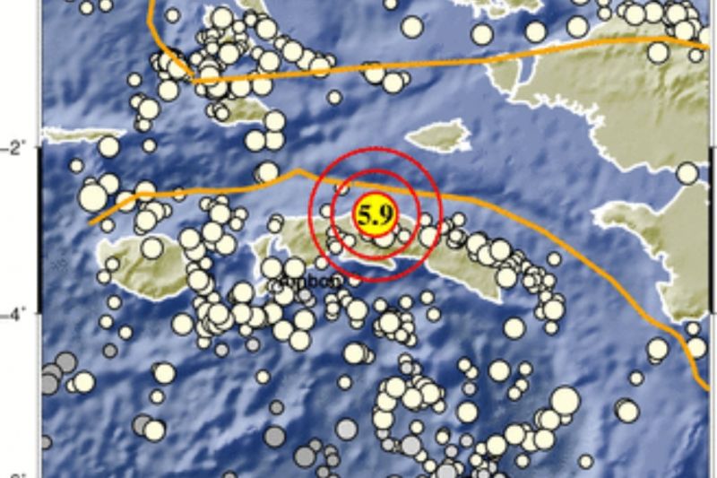 Sembilan gempa susulan terjadi pascagempa di Pulau Seram Sembilan gempa susulan terjadi pascagempa di Pulau Seram