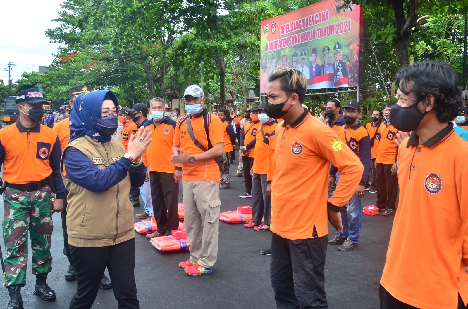 Pemkab Sukoharjo gelar apel kesiapsiagaan bencana musim hujan Pemkab Sukoharjo gelar apel kesiapsiagaan bencana musim hujan