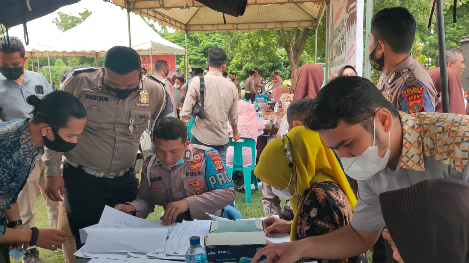 Berkesempatan dapat umrah gratis, warga Lhokseumawe antusias ikut Vaksinasi Merdeka Berkesempatan dapat umrah gratis, warga Lhokseumawe antusias ikut Vaksinasi Merdeka