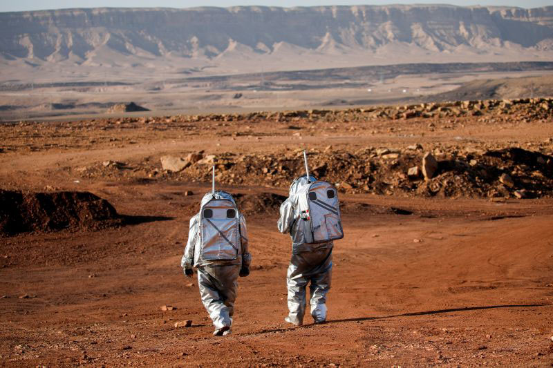 Ilmuwan simulasikan kehidupan di Mars di Kawah Ramon Israel