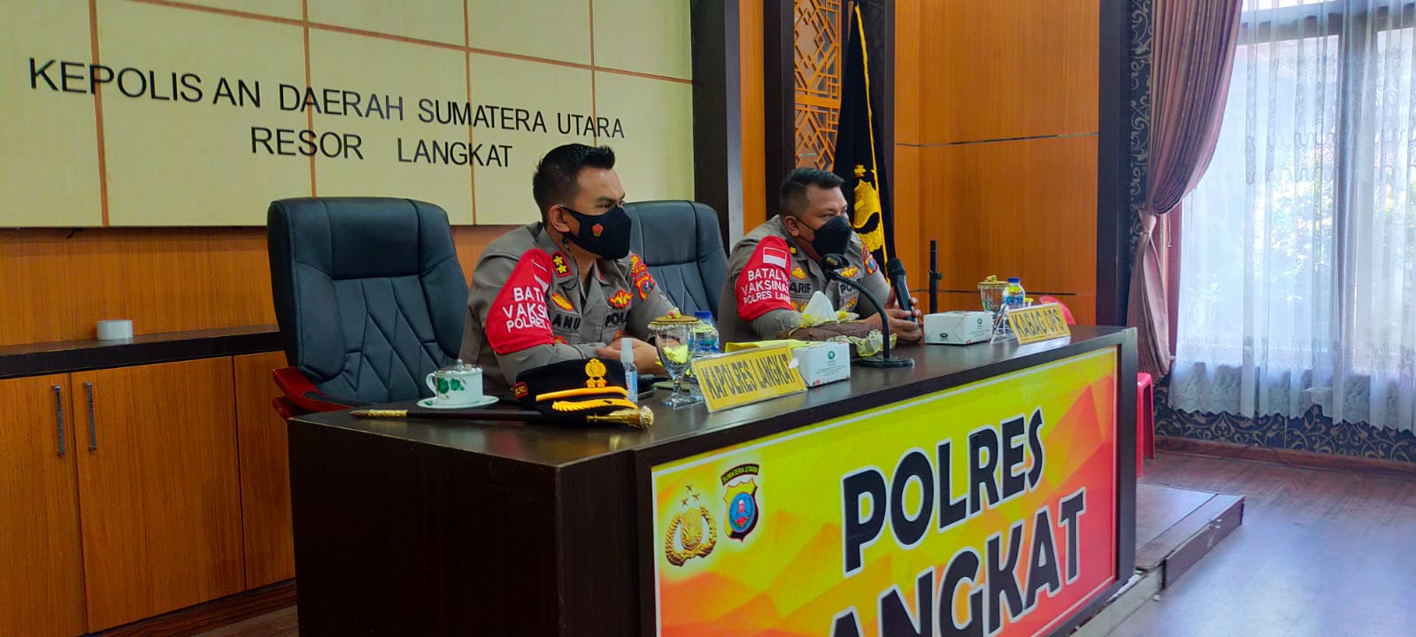 Kapolres Langkat pimpin rapat kesiapan vaksin oleh alumni Akabri 90 