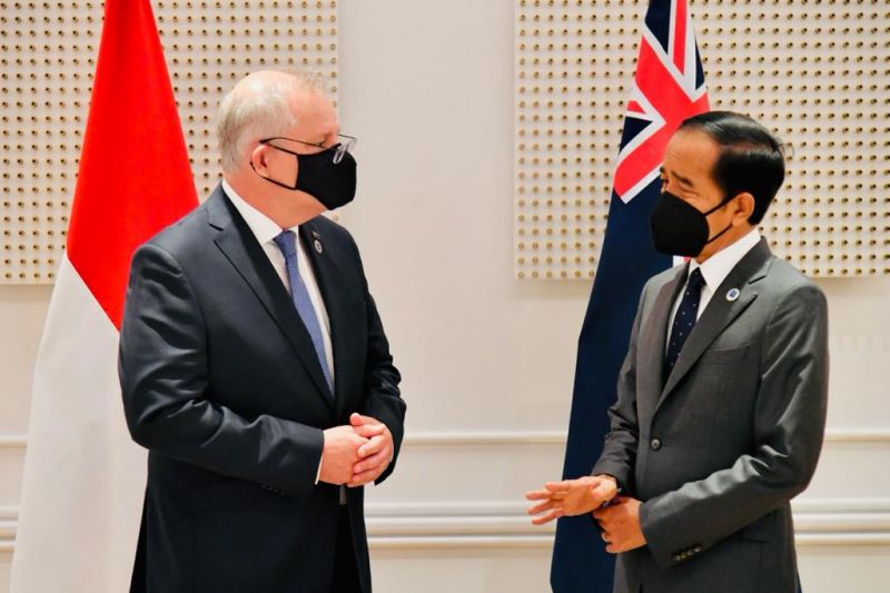 Presiden Jokowi adakan pertemuan bilateral dengan PM Australia di Roma Presiden Jokowi adakan pertemuan bilateral dengan PM Australia di Roma