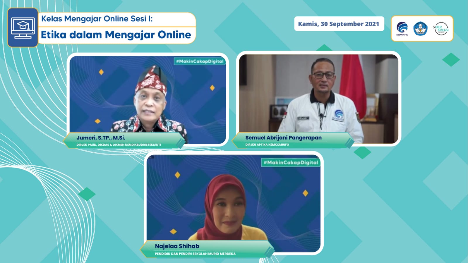 Bersama Najelaa Shihab, Kemkominfo dan Kemendikbud Ristekdikti gelar kelas mengajar online Bersama Najelaa Shihab, Kemkominfo dan Kemendikbud Ristekdikti gelar kelas mengajar online