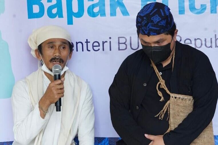 Meneg BUMN Erick Tohir dapat gelar adat Dulur Baduy Meneg BUMN Erick Tohir dapat gelar adat Dulur Baduy