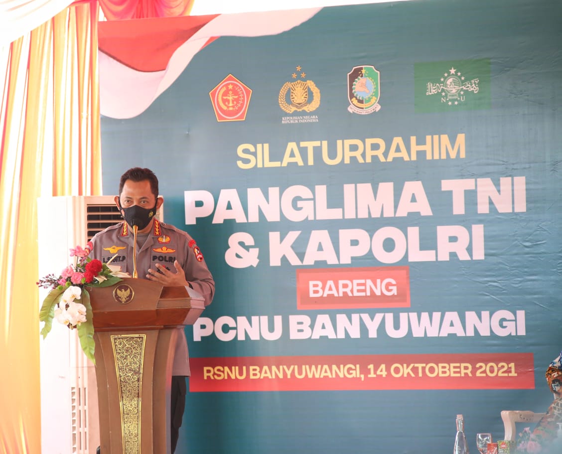 Silahturahmi dengan PCNU Banyuwangi, Kapolri ajak perkuat penanganan Covid-19 Silahturahmi dengan PCNU Banyuwangi, Kapolri ajak perkuat penanganan Covid-19