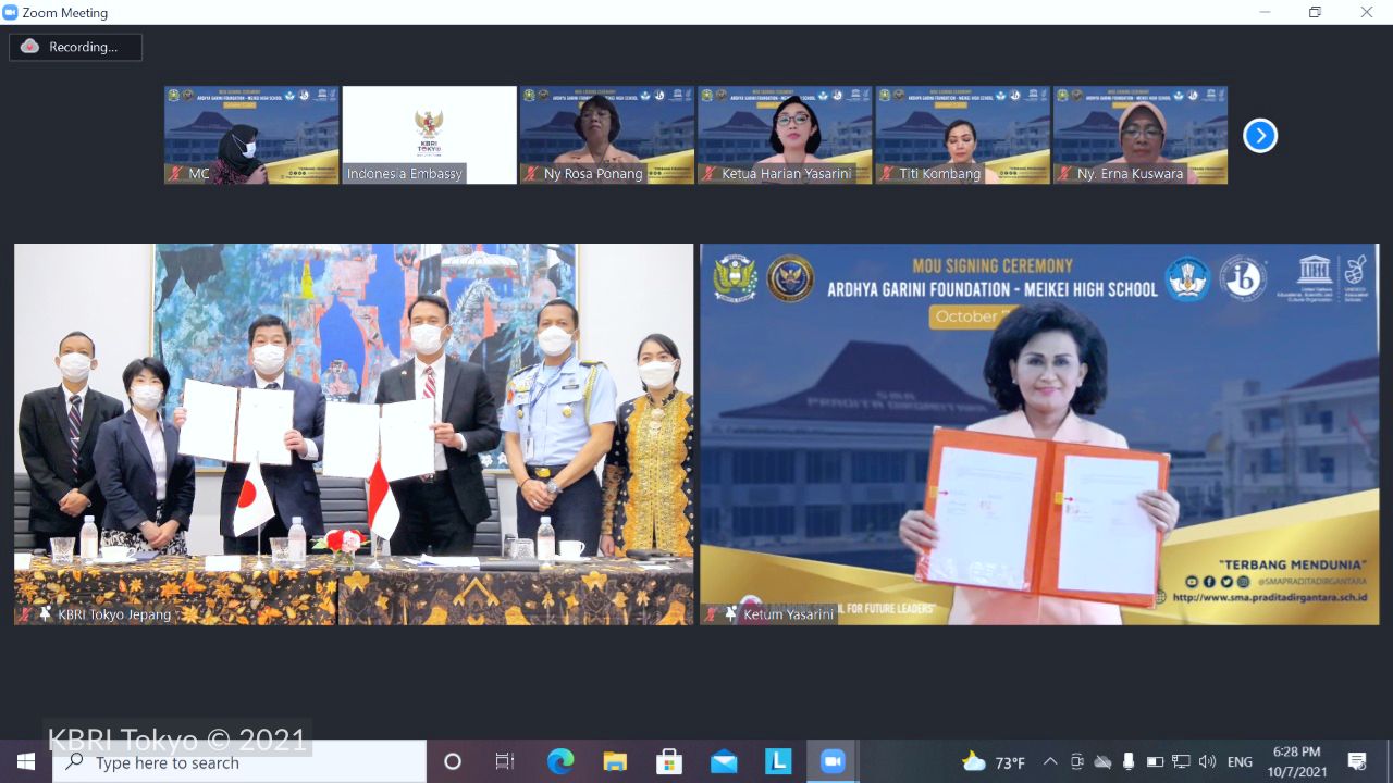 KBRI Tokyo fasilitasi penandatanganan nota kesepahaman program sister school KBRI Tokyo fasilitasi penandatanganan nota kesepahaman program sister school