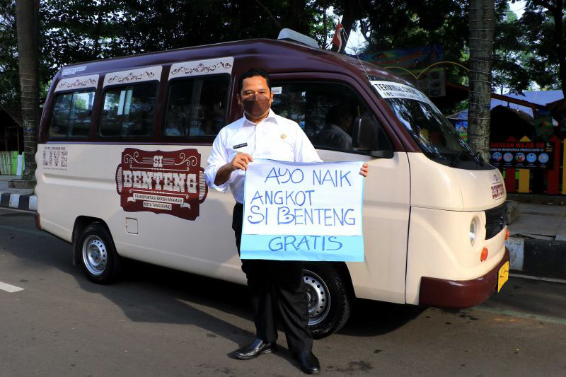 Pemkot Tangerang gratiskan naik angkot Si Benteng hingga akhir tahun Pemkot Tangerang gratiskan naik angkot Si Benteng hingga akhir tahun