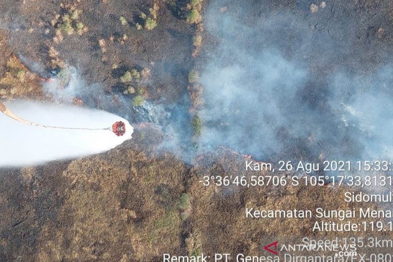 Dua ribu hektare lahan di Sumsel terbakar selama 2021 Dua ribu hektare lahan di Sumsel terbakar selama 2021