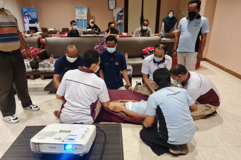 Jasa Raharja Kediri adakan pelatihan penanganan korban kecelakaan