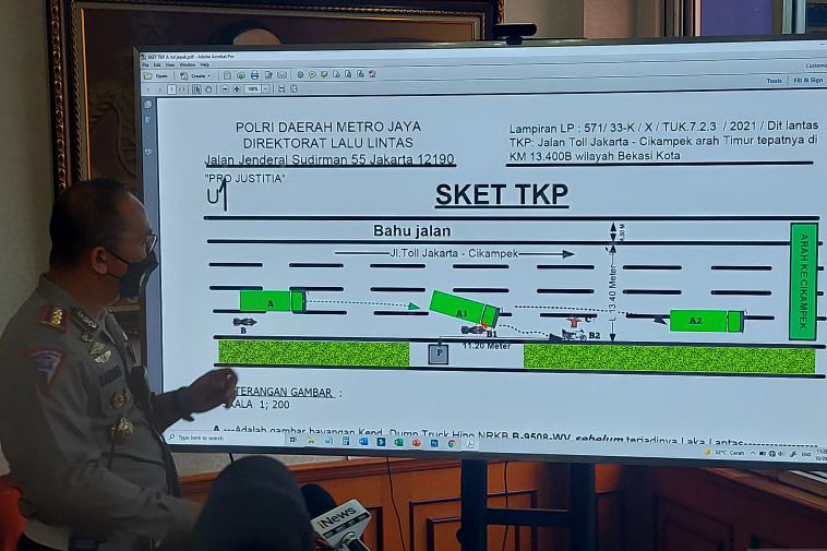 Polisi tewas tertabrak truk saat pengawalan dapat kenaikan pangkat Polisi tewas tertabrak truk saat pengawalan dapat kenaikan pangkat