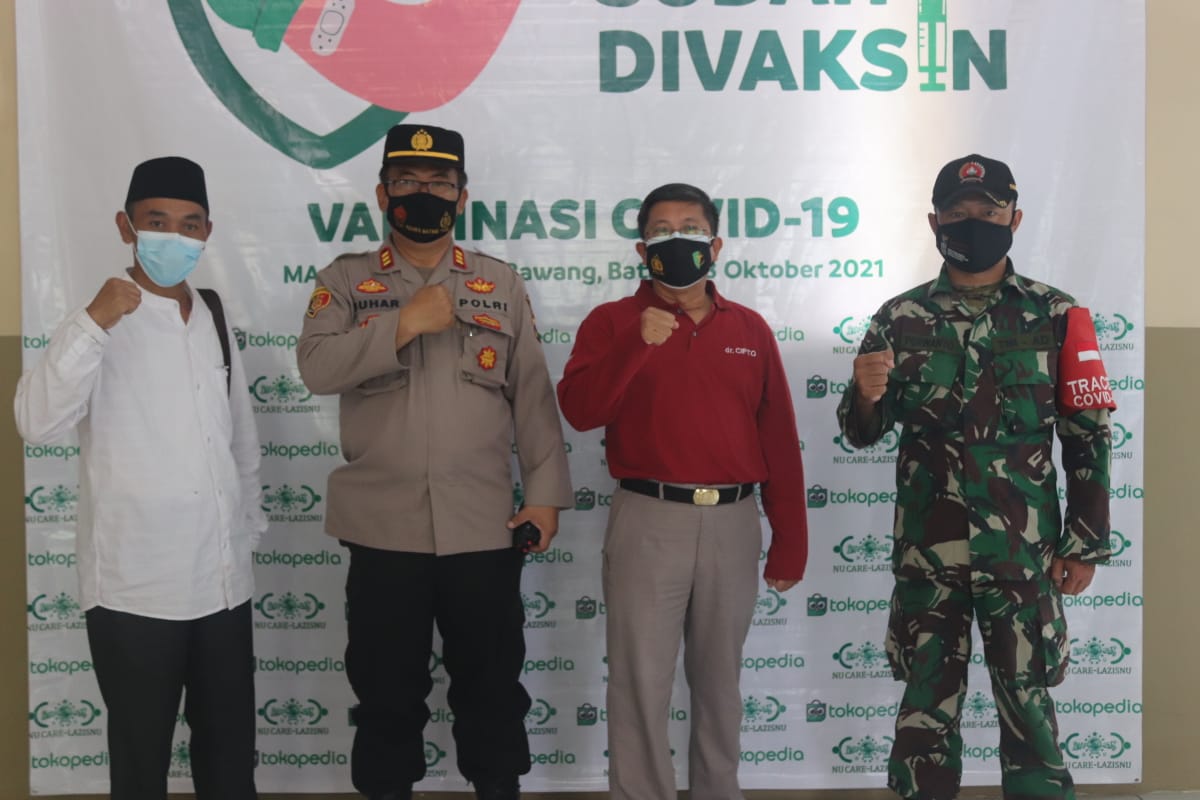 Gandeng Polres Batang, NU CARE dan Tokopedia gelar vaksinasi untuk 730 siswa 