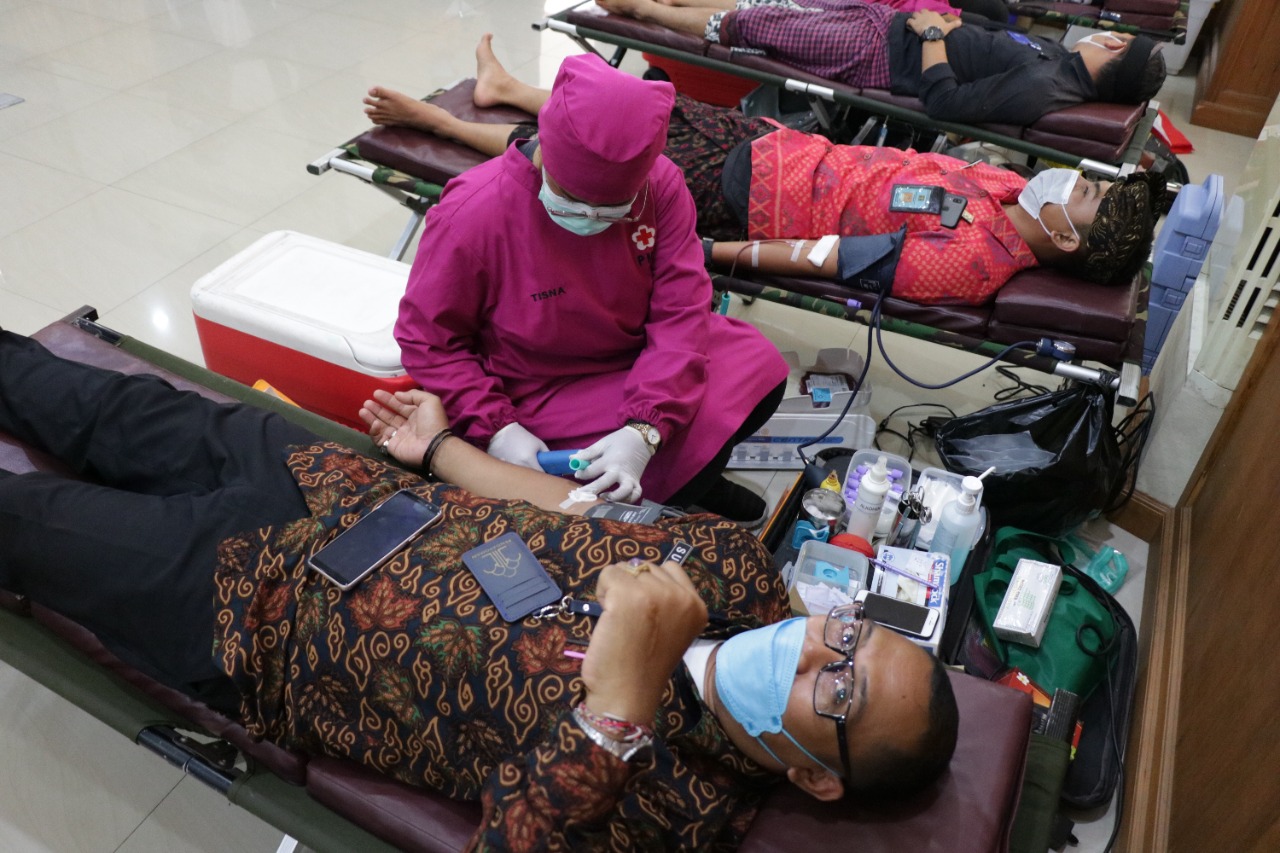 Hari Dharma Karya Dhika 2021, Kanwil Kemenkumham Bali gelar bakti sosial Hari Dharma Karya Dhika 2021, Kanwil Kemenkumham Bali gelar bakti sosial