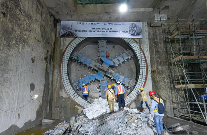 Mesin bor MRT telah sambungkan Stasiun Monas dan Thamrin Mesin bor MRT telah sambungkan Stasiun Monas dan Thamrin