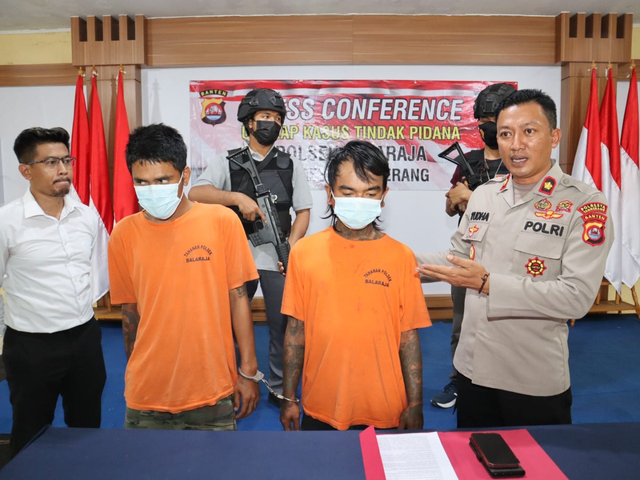 Polsek Balaraja, Tangerang tangkap pemalak sopir truk dan pecah kaca Polsek Balaraja, Tangerang tangkap pemalak sopir truk dan pecah kaca