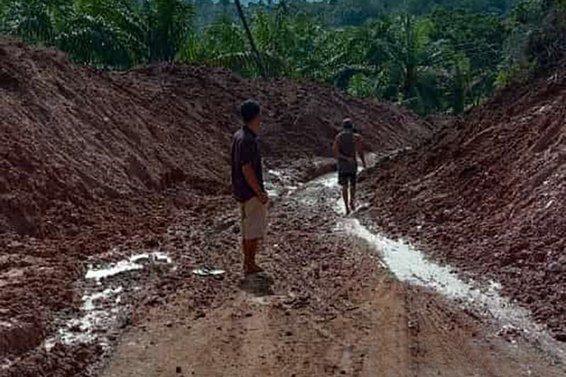 Tanah longsor berdampak pada rumah warga dan jalan di Bengkulu Tengah