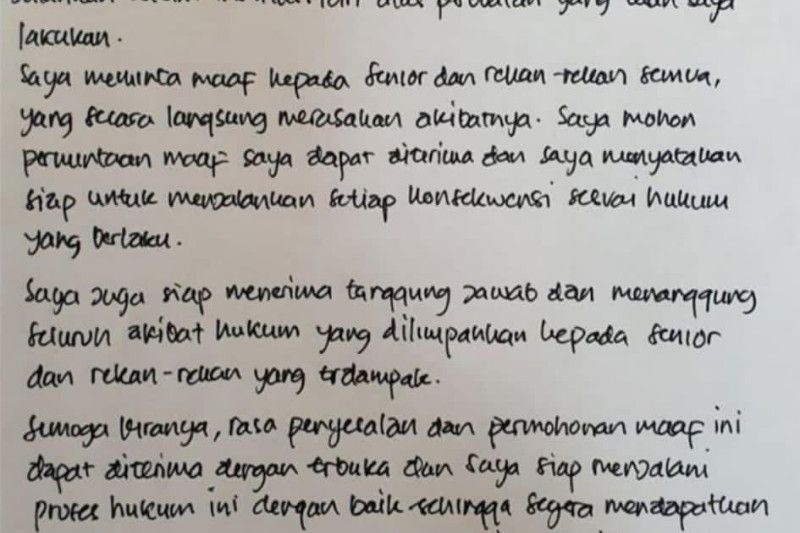 Ferdy Sambo tulis surat minta maaf kepada sejawat Polri Ferdy Sambo tulis surat minta maaf kepada sejawat Polri